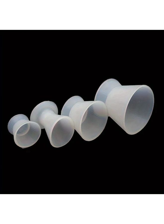 4 Pieces Dental Silicone Mixing Bowl Set Large and Mini Self Standing Cups - Image 2